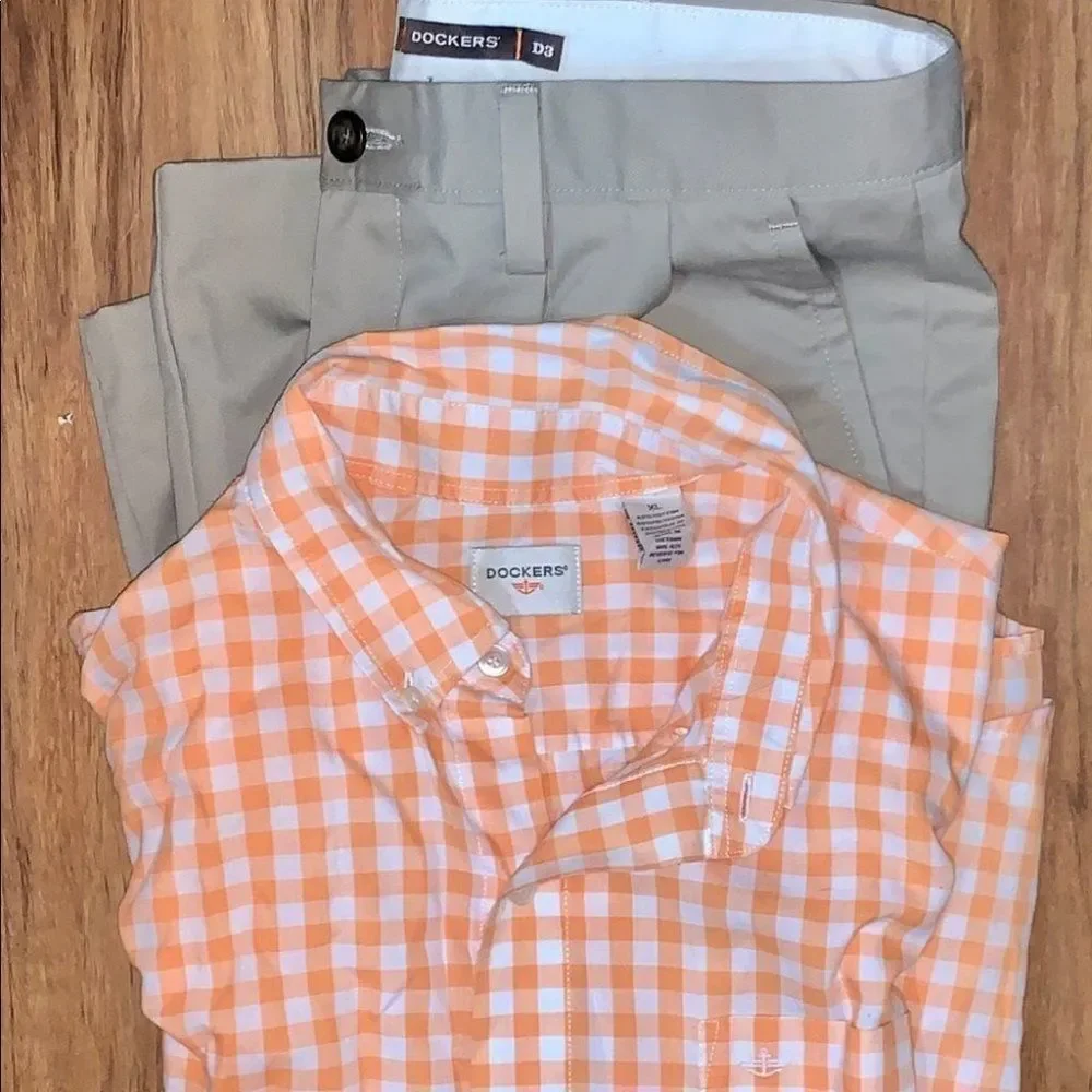 NWT Mens Dockers Pants 32 Shirt XL (can separate) - Picture 8 of 13